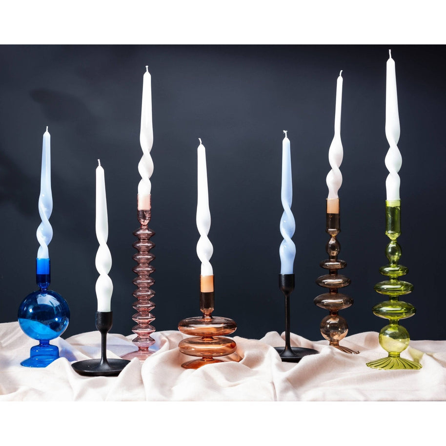 MÆGEN Twist Taper Candles - Ice White - Room Eight - MÆGEN