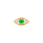 Mini Emerald Evil Eye Threaded Flat Back Earring - Room Eight - Porter Lyons