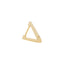 Mini Gold Triangle Hoop: Yellow Gold - Room Eight - Porter Lyons