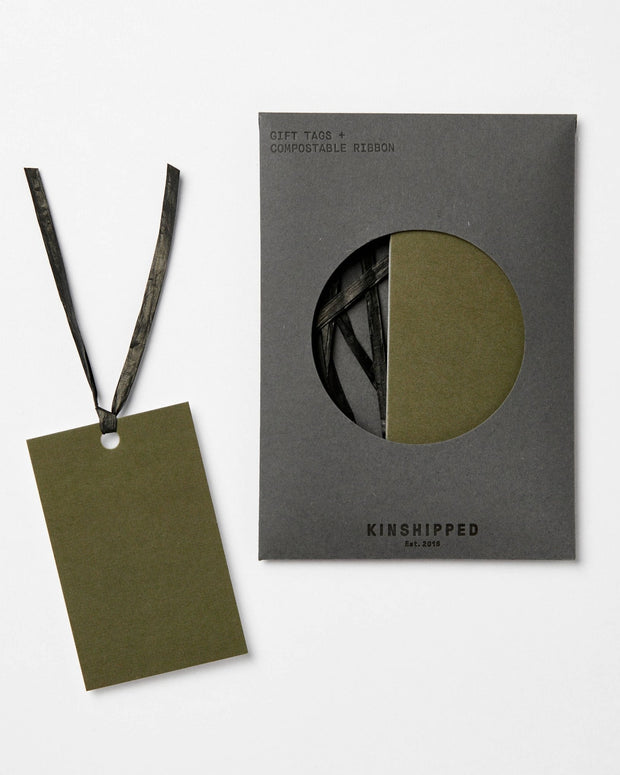 Pack of Gift Tags - Moss Green - Room Eight - Kinshipped
