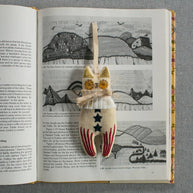 Rocket Cat, Elton John, Cotton stuffed, embroidered Ornament - Room Eight - Skippy Cotton