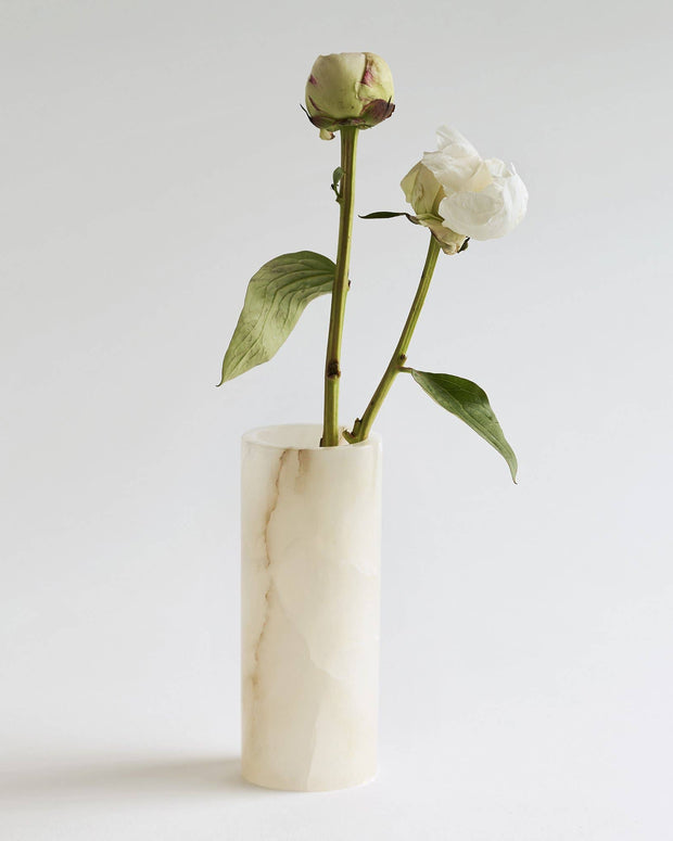 Santo Alabaster Narrow Vase - Room Eight - The Collective