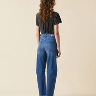 Le Jean Pixie Ankle Fray High Waisted Jeans, Cropped Jeans, Stretch Jeans, Raw Hem Jeans 