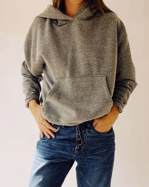 The Hoodie in Grey Hey Gang Super Soft Hooded Sweatshirt