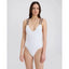 Solid and striped one piece bathing suit - trending one piece swimsuit - Lynn ribbed one piece solid and striped 