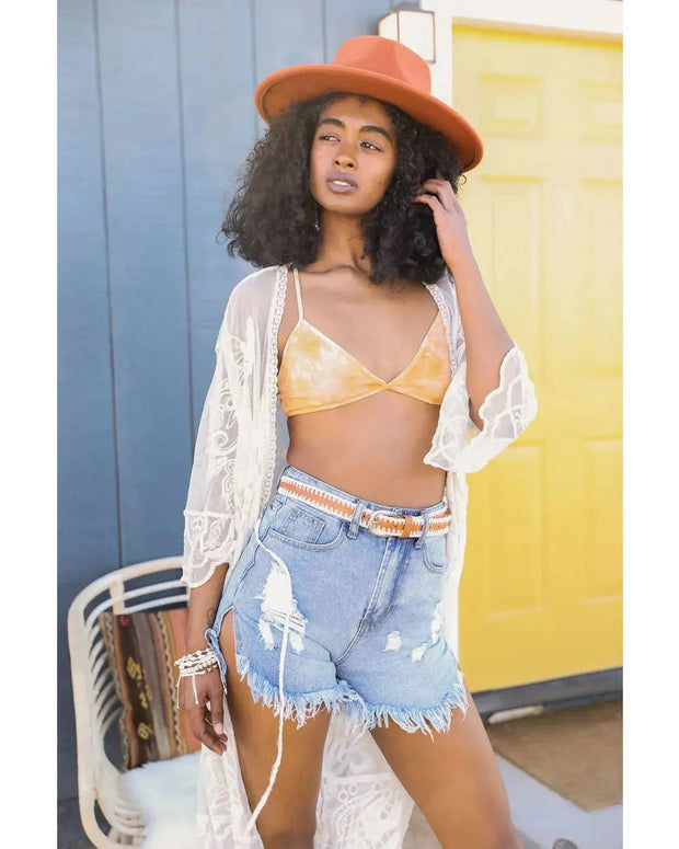 Tie Dye Triangle Bralette - Room Eight - The Rooted Gem Collective