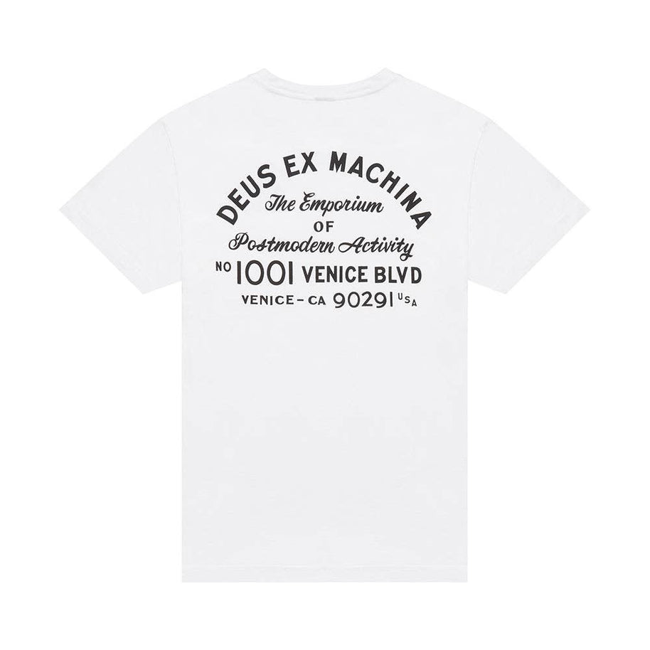 Venice Address Tee - White - Room Eight - Deus Ex Machina