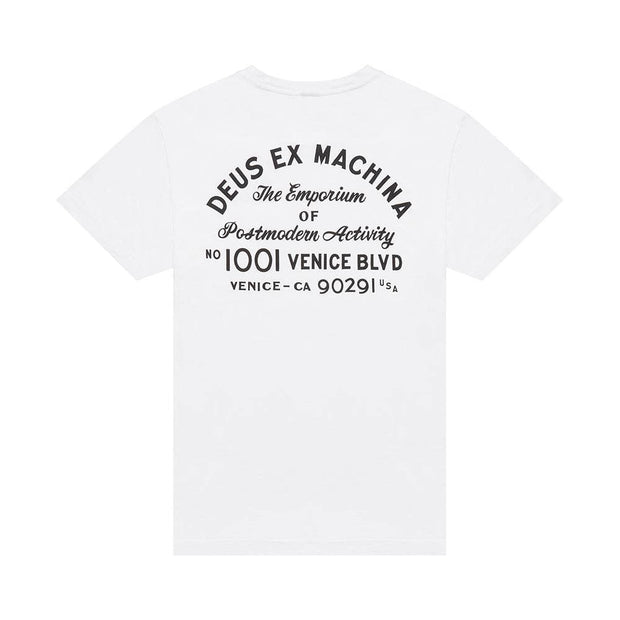 Venice Address Tee - White - Room Eight - Deus Ex Machina
