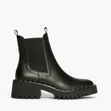 Freda Salvadore Bailey Boot Black Ankle Boot With Tread