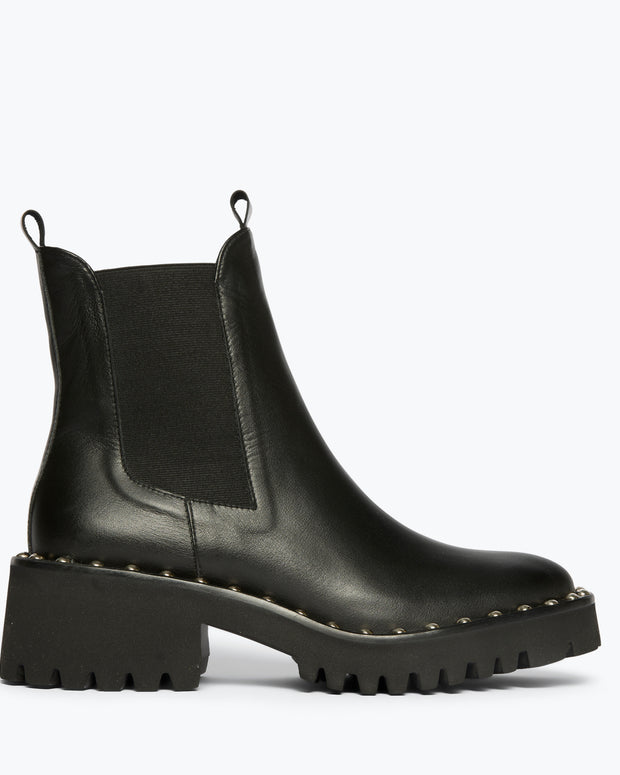 Freda Salvadore Bailey Boot Black Ankle Boot With Tread