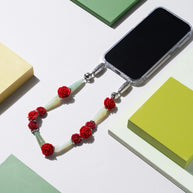 Ossa Scarlet Begonias Wristlet, iPhone Wristlet
