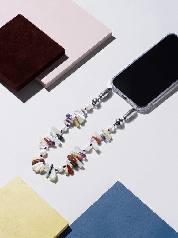 Ossa New York Stone and Pearl iPhone Wristlet 