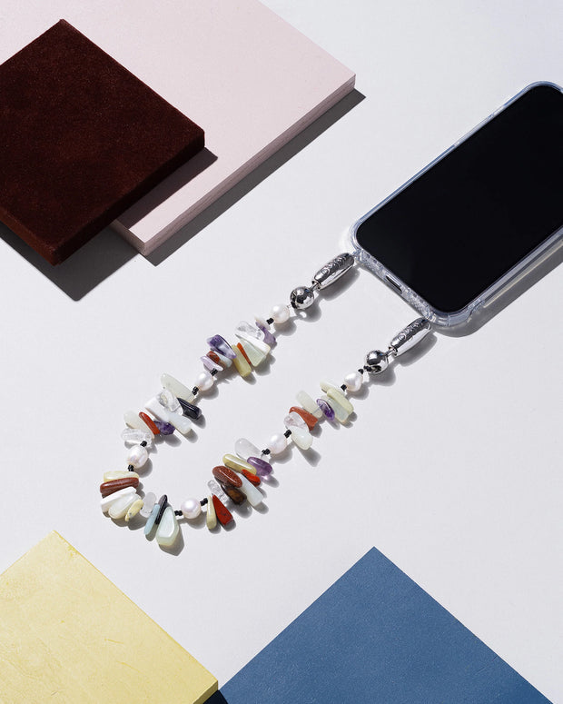 Ossa New York Stone and Pearl iPhone Wristlet 